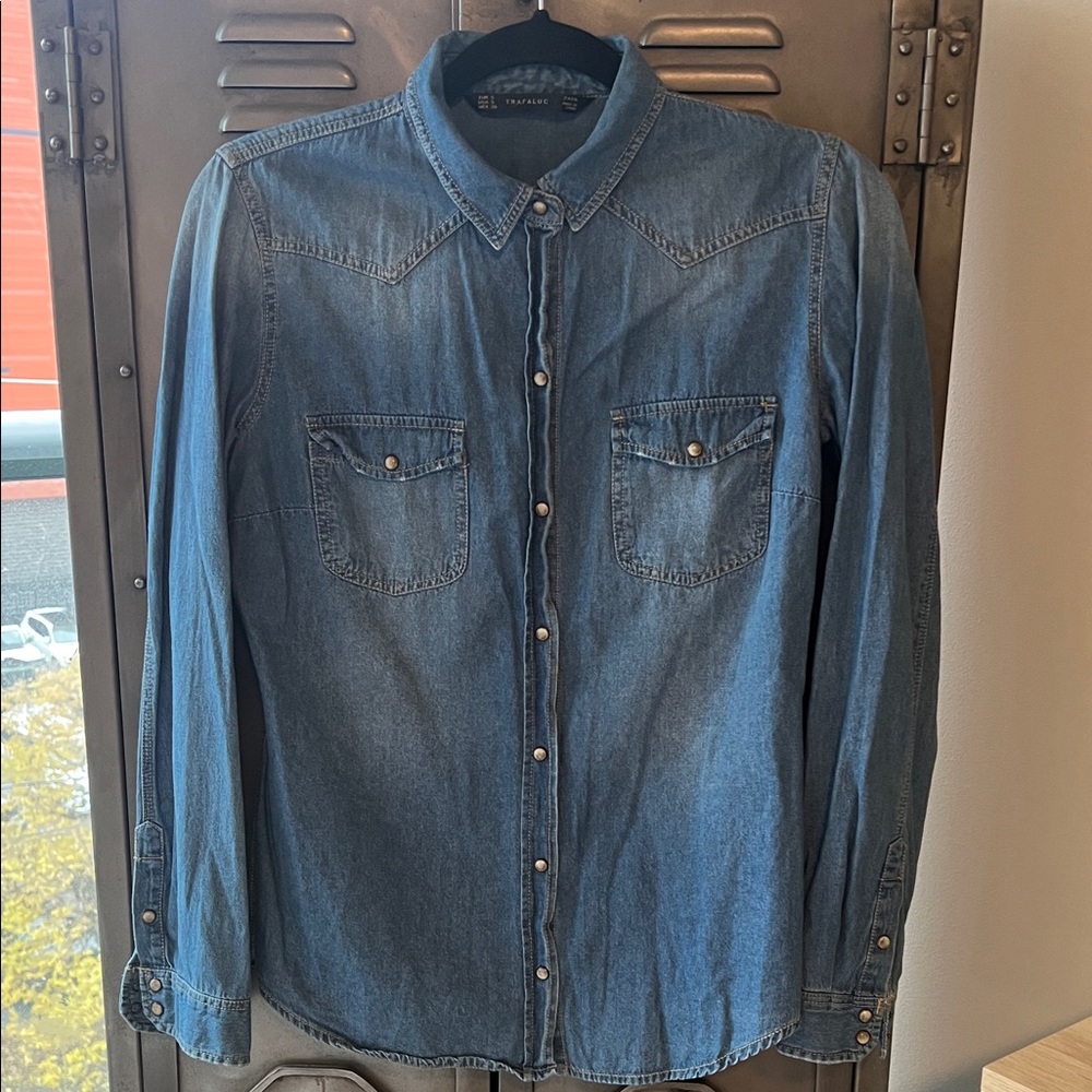 Zara Blue Denim Shirt